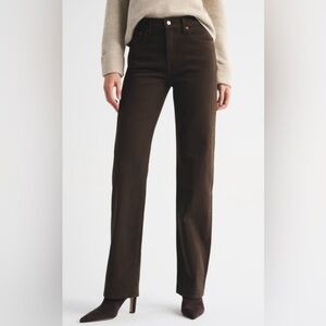 A + F  brown high rise 90s relaxed jean!